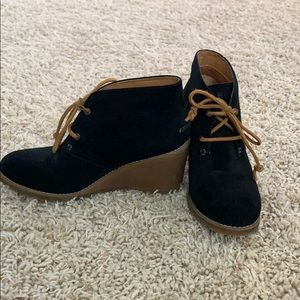 Sperry wedge booties